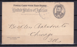 USA 1901 PS Card Grant Sc UY1 Indiana Chain Co 15911 - 1901-20