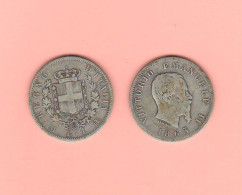 1 Lira 1863 Milano Re Vittorio Emanuele II° Regno Italia Italie Italy  ∇20 - 1861-1878 : Vittoro Emanuele II