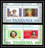 551a Tanzania (tanzanie) MNH ** Blocs 85th Birthday Of Her Majesty Queen Elizabeth Mother Feuilles (sheets) - Tanzanie (1964-...)