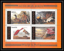 549a Tanzania (tanzanie) MNH ** Wildlife Oiseaux Birds Ibis Mallard American Eider Roseate Spoonbill Bloc  - Collections, Lots & Séries
