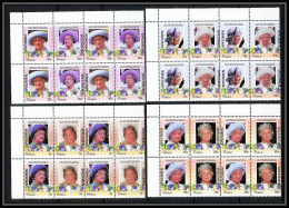 594b Nui Tuvalu MNH ** 1985 Mi N° 45-52 Sc 49/52 Elizabeth Queen Mother Overprint Specimen Proof BLOC 4 - Tuvalu