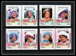 597 Vaitupu Tuvalu MNH ** 1985 Mi N° 61-68 Elizabeth Queen Mother Overprint Specimen Proof - Tuvalu