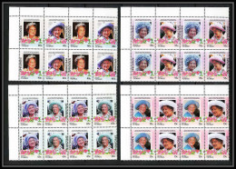 597b Vaitupu Tuvalu MNH ** 1985 Mi N° 61-68 Elizabeth Queen Mother Overprint Specimen Proof BLOC 4 - Tuvalu