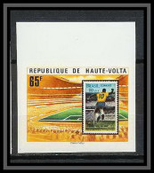619i - Haute Volta - Bloc Non Dentelé Imperf ** MNH FOOTBALL (soccer) Coupe Du Monde 1970 Pelé - 1970 – Mexico