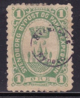 Denmark Local Post Pakke Expedition Svendborg 1 Ore Green Some Thins - Local Post Stamps