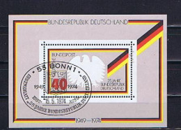 BRD (West) Germany 1974 Michel Block 10 SSt. (1) Gestempelt, Used - 1959-1980