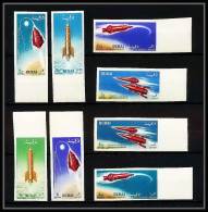 777a Dubai MNH ** Mi N° 71 / 78 B Espace Space Travel Spacecraft Non Dentelé (Imperf) - Dubai