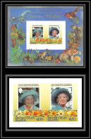 906a British Virgin Islands Scott MNH ** N° 519 Queen Mother Elizabeth Non Dentelé Imperf Concorde Champignons Mushrooms - British Virgin Islands