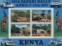 54180 MNH KENIA 1977 25 ANIVERSARIO DEL RALLIE-SAFARI - Kenya (1963-...)