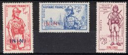 ININI 1941 - YT 48/50 * Charnière - Neufs