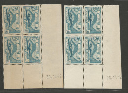 MAROC PA   N° 49 Coin Daté  29 Et 30/1/1942 NEUF**  SANS CHARNIERE  / Hingeless  / MNH - Poste Aérienne