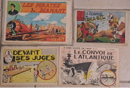 Récits Complets Lot De 4 RC PIC NIC Sélection Le CORSAIRE GUERRE RACONTEE PAR L IMAGE N°20 Coll. ELANn 3 OURAGAN N°67 - Wholesale, Bulk Lots