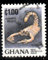 Ghana - 1983 - Série Courante - Faune - Poids Ashanti En Or Forme De Scorpion - Y&T N° 796 Obli (0) - Ghana (1957-...)