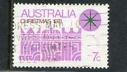 AUSTRALIA - 1971  CHRISTMAS   MAUVE ON WHITE  FINE USED - Gebraucht