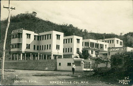 MEXICO - MANZANILLO - HOSPITAL CIVIL - RPPC POSTCARD - 1930s/40s  (17554) - Mexico