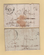 Paris - Bureau Des Correspondance - Lot De 2 Marques Postales Destination La Bastide Du Temple - Castelsarrasin - 1701-1800: Precursors XVIII