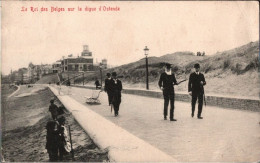 ! Alte Ansichtskarte Le Roi Des Belges Sur La Digue D Ostende, 1909 Gelaufen Nach Bozen - Oostende