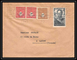 2585 France N°710 / 707 Paris 1948 Pour Langon Gironde Arc De Triomphe Affranchissement Composé Mixte Lettre (cover) - 1944-45 Triumphbogen