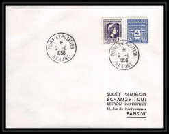 3694 France Lettre (cover) Arc De Triomphe 2/6/1956 Foire Exposition Beaune - 1944-45 Arco Del Triunfo