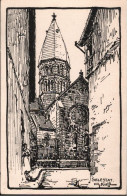 ! [67] Cpa Sélestat, Eglise, Alsace, Schlettstadt - Selestat