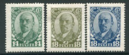 SOVIET UNION 1927 Definitive: Lenin Portraits LHM / *.  Michel 346-48 - Ongebruikt