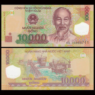 Vietnam 2014 Plastic Banknotes Paper Money  10.000 Dong Polymer  UNC 1Pcs Banknote - Viêt-Nam