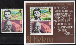 SAINTE-HELENE BF 2* & Timbres-poste N°271* & 272* Neufs Charnières TB Cote : 5€35 - Saint Helena Island