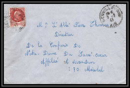 6080/ France Lettre (cover) N°517 Pétain 1943 Neuville-les-Dames Pour Miribel AIN (abbé Thomas) - 1941-42 Pétain