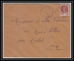 6096/ France Lettre (cover) N°517 Pétain 1944 Miribel Pour Miribel AIN (abbé Thomas) - 1941-42 Pétain