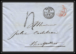 8590 LAC Bale Suisse (Swiss) Pour Montpellier Herault Marque Postale Entree France Lettre (cover) - Entry Postmarks
