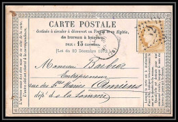 8753 LAC Etiquette Ateliers Toulet 1874 N 55 Ceres 15c GC 52 Albert Somme France Precurseur Carte Postale (postcard) - Tarjetas Precursoras