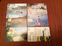 6 Phonecards Greece Low Price  Used - Grecia