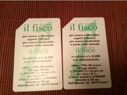 2 Phonecards Italy 5.000 +10.000 Lire   Used Rare - Öff. Gedenkausgaben