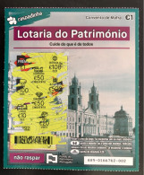 116 J, Lottery Tickets, Portugal, « Raspadinha », « Instant Lottery », « Lotaria Do Património », « HERITAGE »,  Nº 489 - Biglietti Della Lotteria