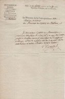 Directeur De La Correspondance De La Division D L Ouest - An 4 - District De Bordeaux - Autographe Signature - 1701-1800: Précurseurs XVIII