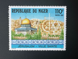 Niger 1993 Mi. 1163 Jérusalem Ville Sainte Israël Al Quds Qods Capitale Palestine Al Aqsa MNH ** 1 Val. - Niger (1960-...)