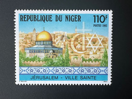 Niger 1993 Mi. 1163 Jérusalem Ville Sainte Israël Al Quds Qods Capitale Palestine Al Aqsa MNH ** 1 Val. - Islam