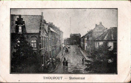 !  Cpa Torhout Thorout Thourout, Statiestraat, Gare, Bahnhofstraße, Feldpost, 1914 - Torhout