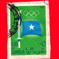 SOMALIA - Usato - 1960 - Giochi Olimpici - Roma - Torcia Olimpica, Bandiera Della Somalia - 0.05 - Somalie (1960-...)