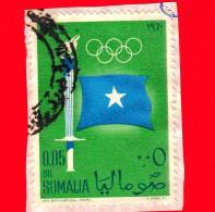 SOMALIA - Usato - 1960 - Giochi Olimpici - Roma - Torcia Olimpica, Bandiera Della Somalia - 0.05 - Somalia (1960-...)