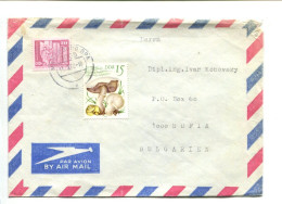 CHAMPIGNON - DDR 1962 - Affranchissement Sur Lettre Par Avion - Champignons