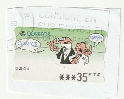 Espagne Spain España - Etiquetas Franqueo / ATM - Comics - Mortadelo Y Filemon - Mi AT24, Yt D21 - Vignette [ATM]