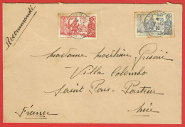 ESC De Saint-Pierre Et Miquelon (975) Pour Nice (06) - CAD 15 Décembre 1939 - Timbres YT 189 & 190 - Recommandé - Briefe U. Dokumente