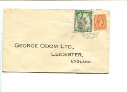 JAMAIQUE  George VI - Affranchissement Sur Lettre Pour L'Angleterre - Jamaïque (...-1961)