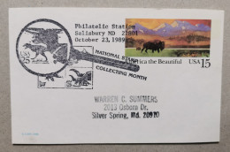 USA 1989 Dinosaurs Prehistoric Salusbury National Stamps Collecting Months - Sonstige & Ohne Zuordnung