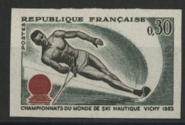 N° 1395a NON DENTELE Neuf ** (MNH) Cote 65 € Ski Nautique TB - 1961-1970