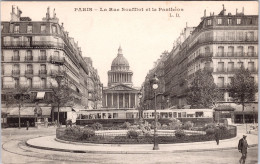 Paris  , La Rue Soufllot Et Le Pantheon (Tram) (Unused) - Openbaar Vervoer