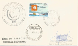 ARGENTINA ANTARTICA ANTARCTIC CC BASE GENERAL BELGRANO - Bases Antarctiques