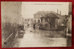 CPA - Les Inondations Du Pecq - La Cité, Route De Carrières - Viarmes
