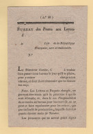 Petit Formulaire Neuf - Retrait De Lettre Ou Paquet Charge - Bureau Des Postes Aux Lettres - 1701-1800: Precursors XVIII